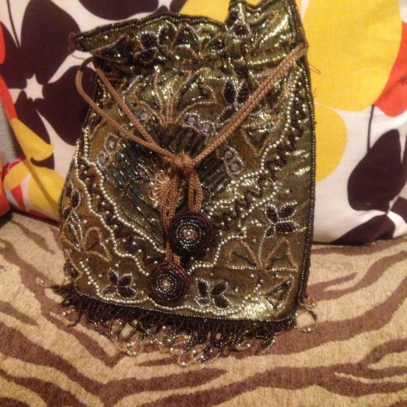 Vintage beaded mini bag🎀🎀