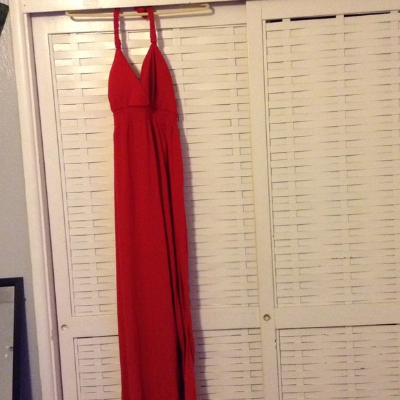Red summer dress