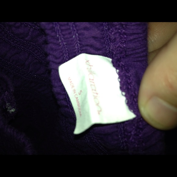 Purple Strapless Shirt/ Dress - Picture 2 of 2