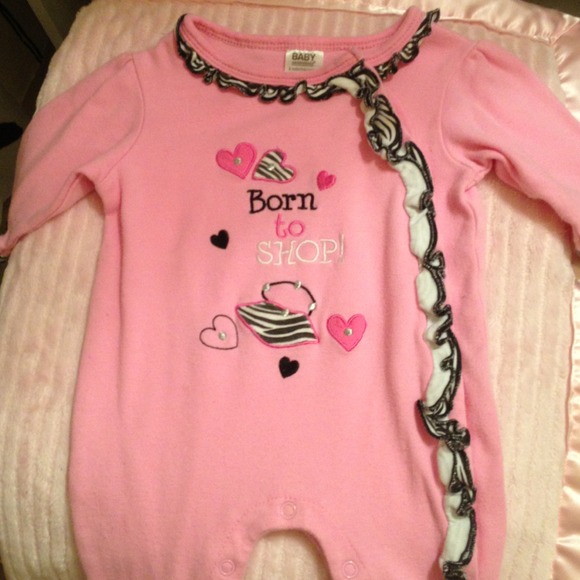 Born to Shop footie pajamas.