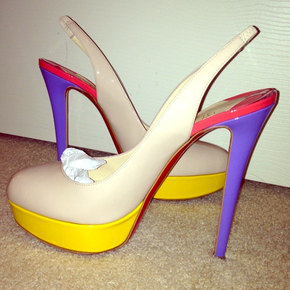 Christian Louboutin Bianca Sling Patent Pumps
