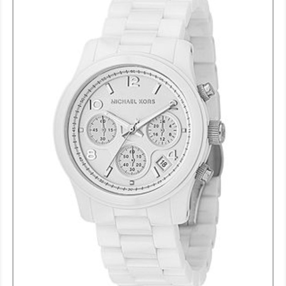 Vintage Michael Kors Runway Ceramic women Michael Kors Chronograph Runway Ceramic Watch