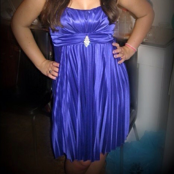 Purple semi-formal dress