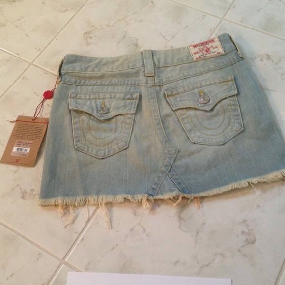 GIFTED and GONE! Religion Brand New Jean Skirt - Picture 2 of 4