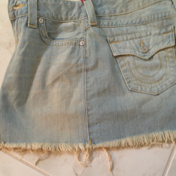 GIFTED and GONE! Religion Brand New Jean Skirt - Picture 4 of 4
