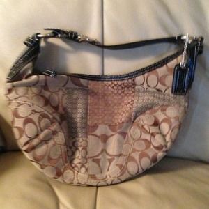 Coach black hobo purse