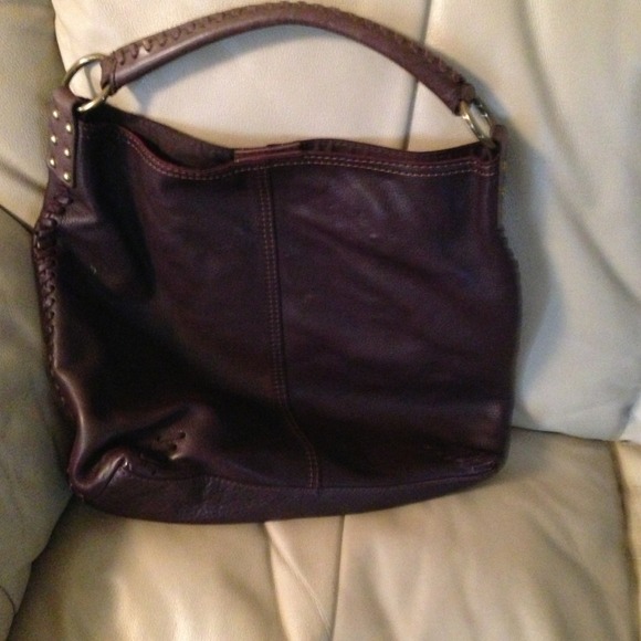 LUCKY brand all leather brown hobo