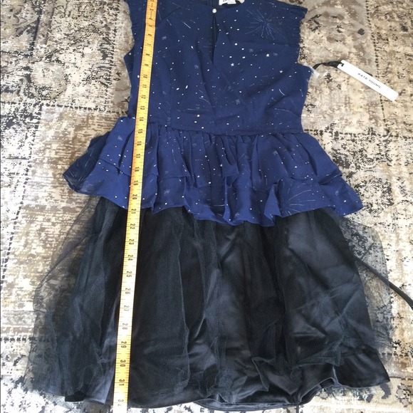 🎉Host Pick🎉Navy and black peplum dress - Picture 4 of 4