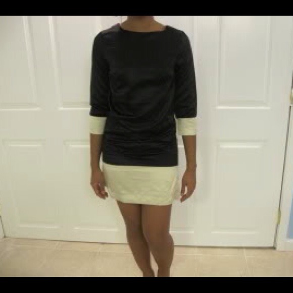 NWT H&M two tone silk mini dress size 4 Classy! 🍸