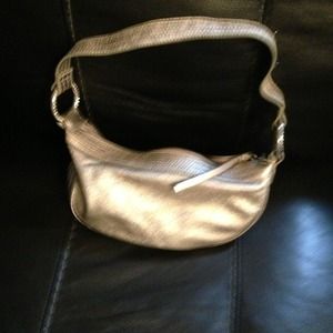 Express brand -silver metallic leather purse