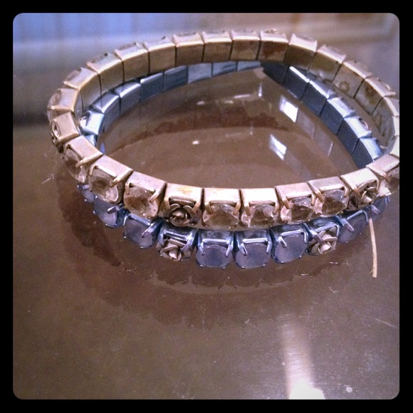 Cute Rose and Rhinestone Bracelets