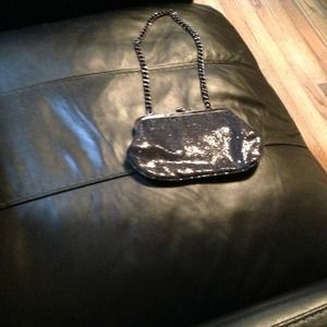 Express brand - black sequin studded bag