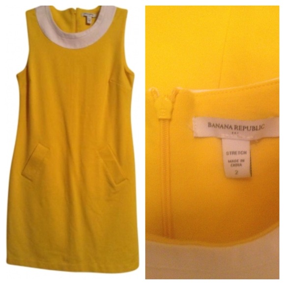 SOLD in bundle Banana Republic yellow shift dress