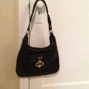 BJ Makowsky -black all leather purse