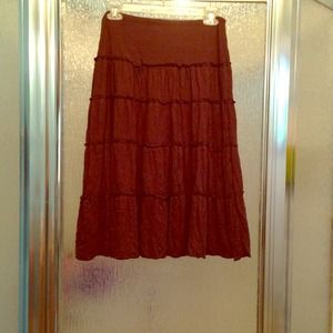 Chocolate brown skirt