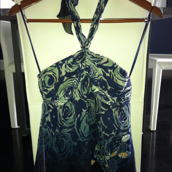 Rececca Taylor Silk Top with Beaded Detailing