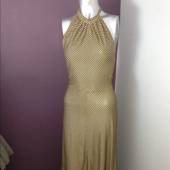 Vintage. Ankle length polkadot dress size small