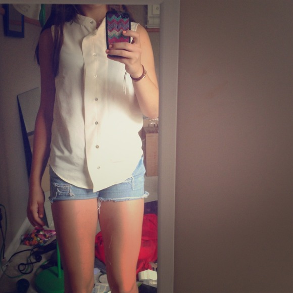 White button up!