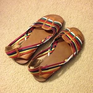 Rainbow sandals