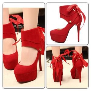 Red classy European shoes!!! Shoes size limited