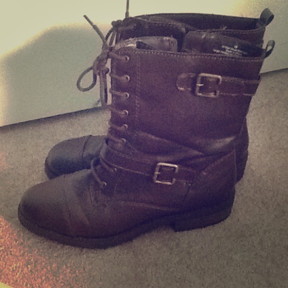 RESERVED FOR melissa2six!!! Brown Combat Boots