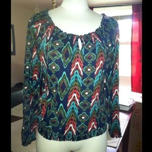 Multi color Lucky Brand long sleeve top