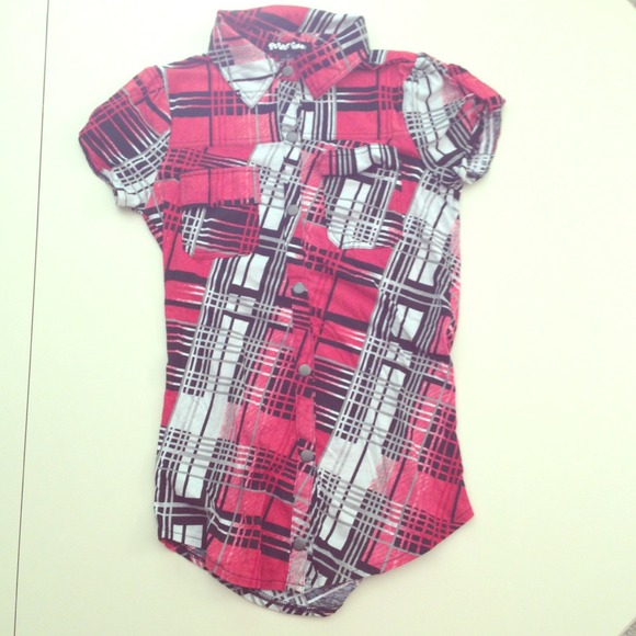 Planet Gold 100% cotton button up dress shirt