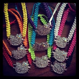 Hello kitty neon bracelet bow 3 for $10