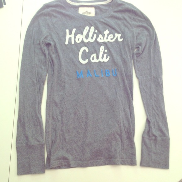 Dark grey Hollister long sleeve top