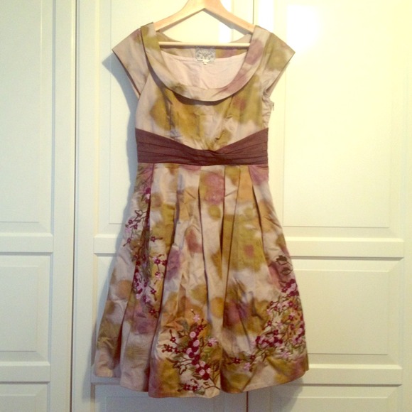 NWOT purple and green dress!