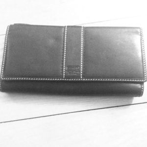 RESERVED*Coach black leather wallet