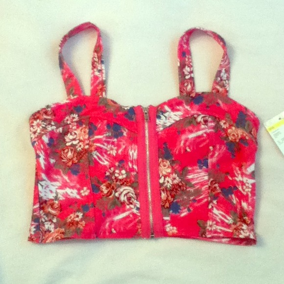 💋flower crop bustier