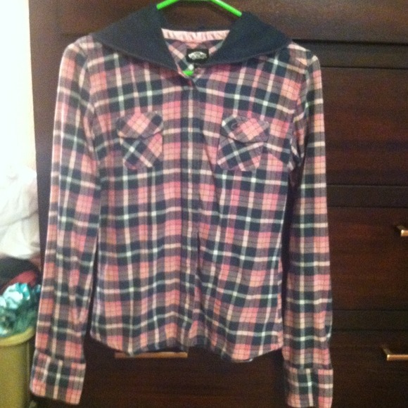 vans flannel hoodie
