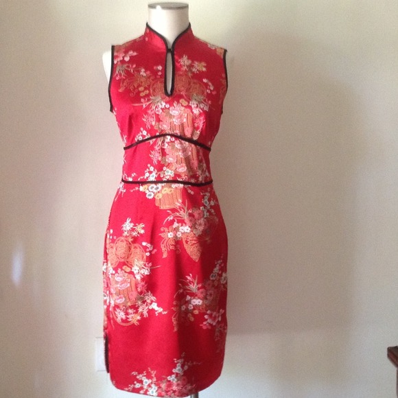 Oriental cocktail dress