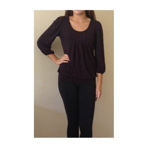 Purple 3/4 Sleeves Top