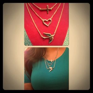 Cross...Heart...Dove Necklace 😘😘😍😍