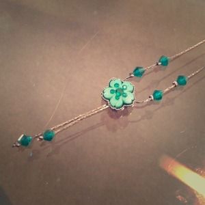 Green Flower Necklace