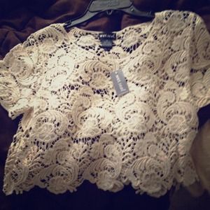 Lace crop top
