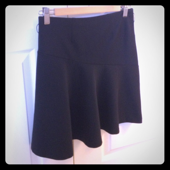 Express Flare Black Skirt