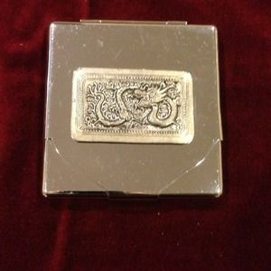 Vintage silver dragon cigarette case