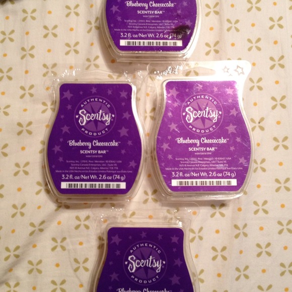 Bundle of 4 Blueberry Cheesecake Scentsy Bars