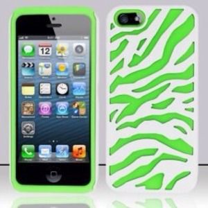 Green and White Zebra iPhone 4/4S Case