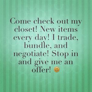 Check Out My Closet!