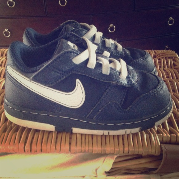 Size 8 boys Nike Air Force ones.