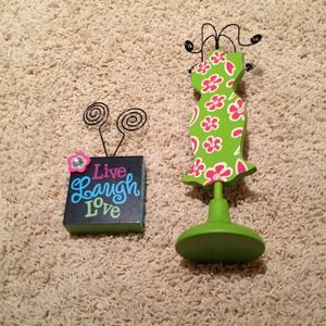 Picture holder and necklace holder bundle