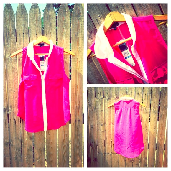Pretty in pink button up