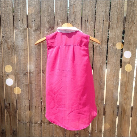 Pretty in pink button up - Picture 3 of 3