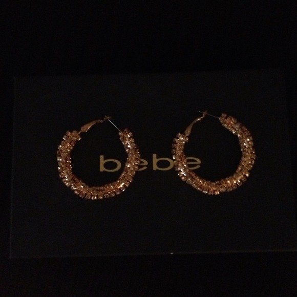 Bronze bebe earrings