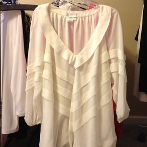 Sexy sheer blouse from Dillard's