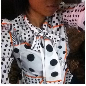 Polka dot blouse